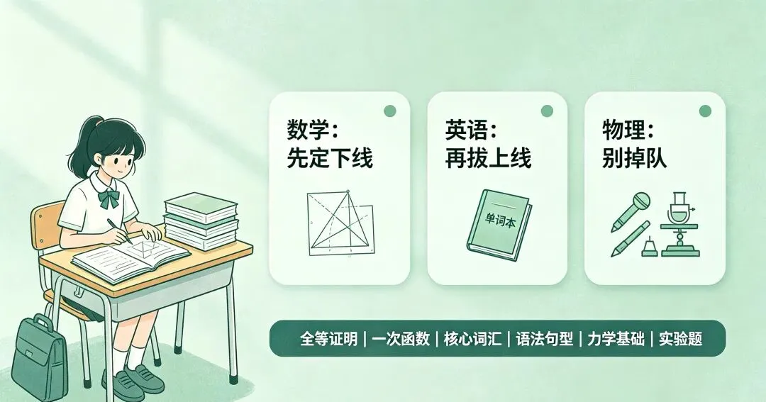 初二八门科目,优先抓哪一科?顺序选不对,努力全白费-第2张图片-四季读书网