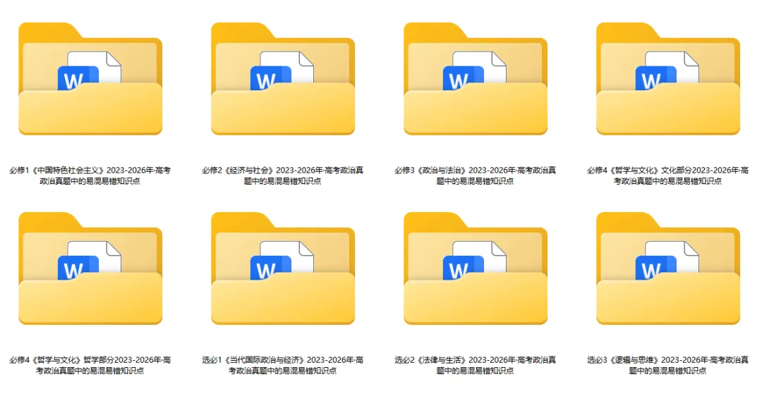 2023-2026年高考政治真题选择题中的易混易错知识点-第3张图片-四季读书网