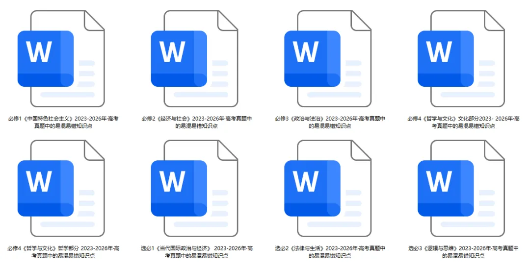 2023-2026年高考政治真题选择题中的易混易错知识点-第13张图片-四季读书网