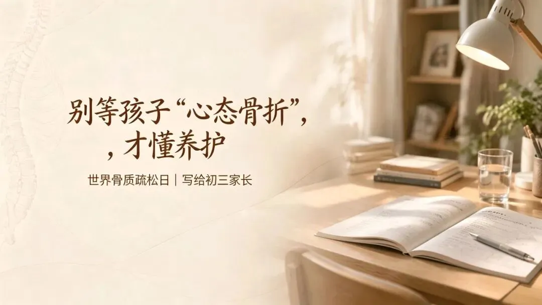 10月20日世界骨质疏松日:初三孩子的崩溃,都是''悄悄透支''出来的-第1张图片-四季读书网