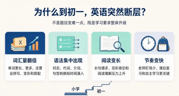 初一英语出现断层?别慌!找准根源,平稳跨过小升初坎-第1张图片-四季读书网