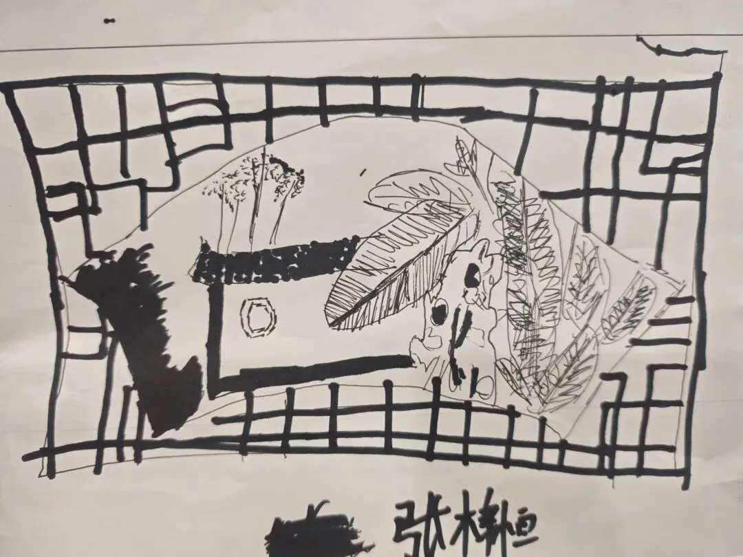 初二4班美术课堂作品随拍《叠山理水》-第4张图片-四季读书网