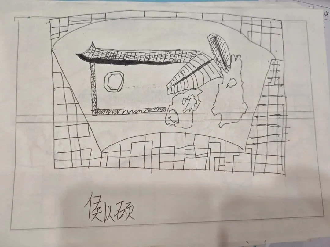 初二4班美术课堂作品随拍《叠山理水》-第44张图片-四季读书网