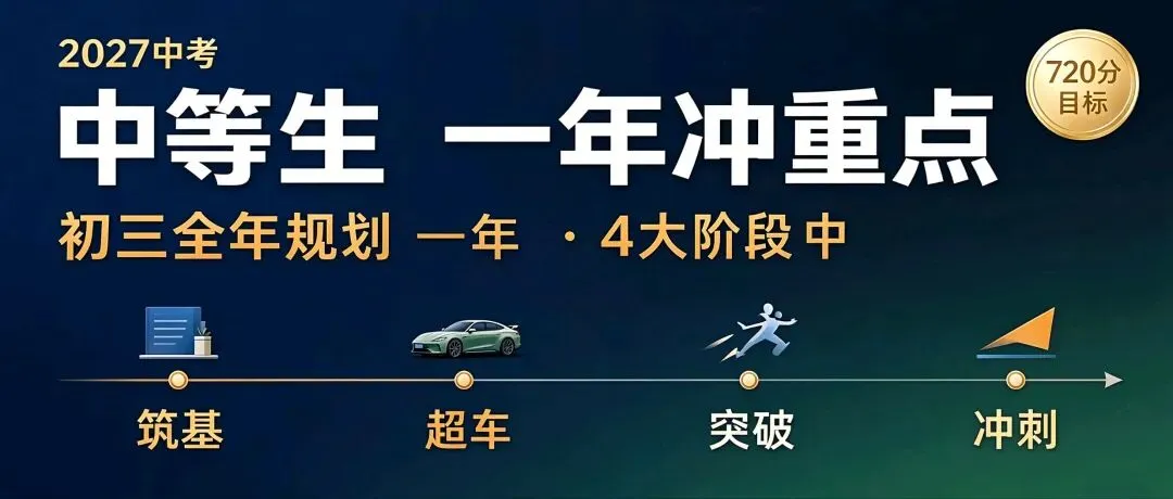 太原2027届中考|中等生(当前仅够普高线)冲重点高中全年规划-第1张图片-四季读书网