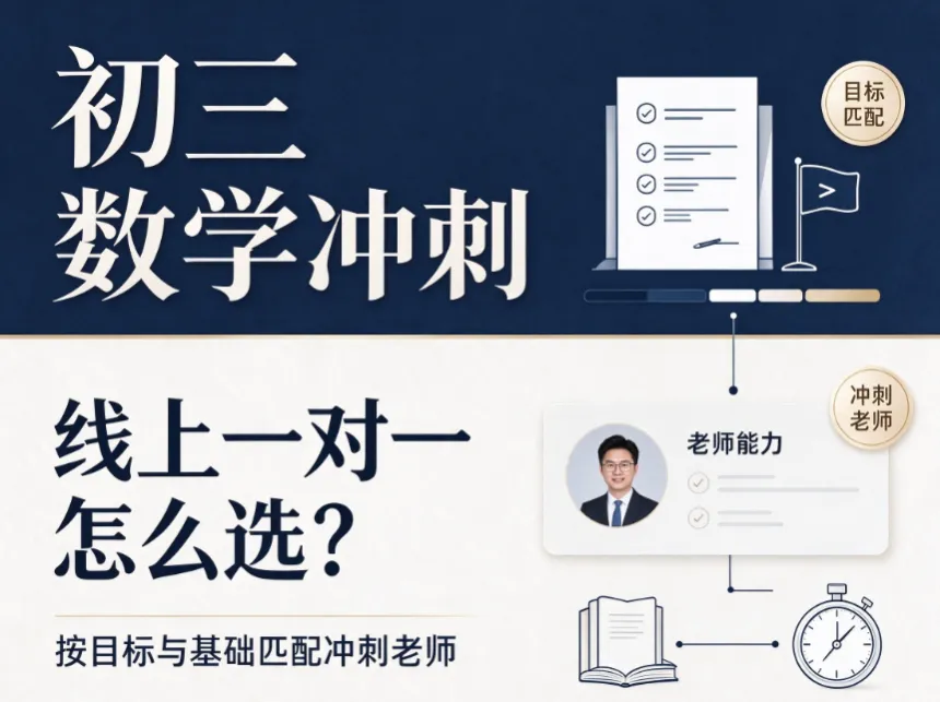 初三数学冲刺,线上一对一怎么选?博锐学一对一按目标与基础匹配冲刺老师-第1张图片-四季读书网