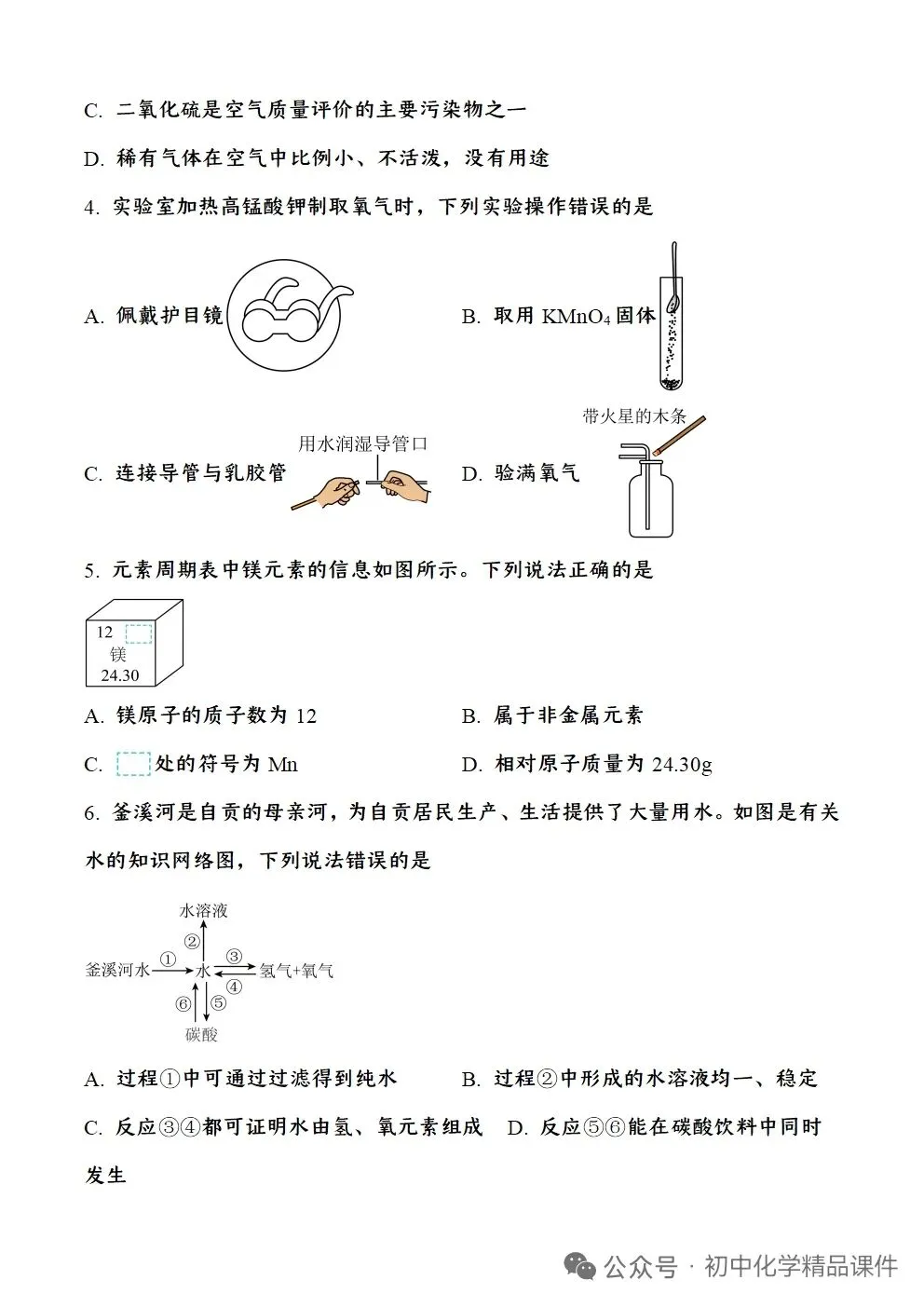四川省自贡市2026年中考化学试题卷-第2张图片-四季读书网