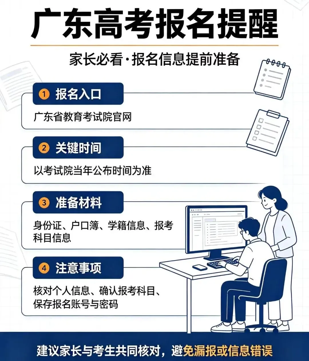 广东2027年高考报名11月1日开始!网址、流程和注意事项,请查收-第1张图片-四季读书网