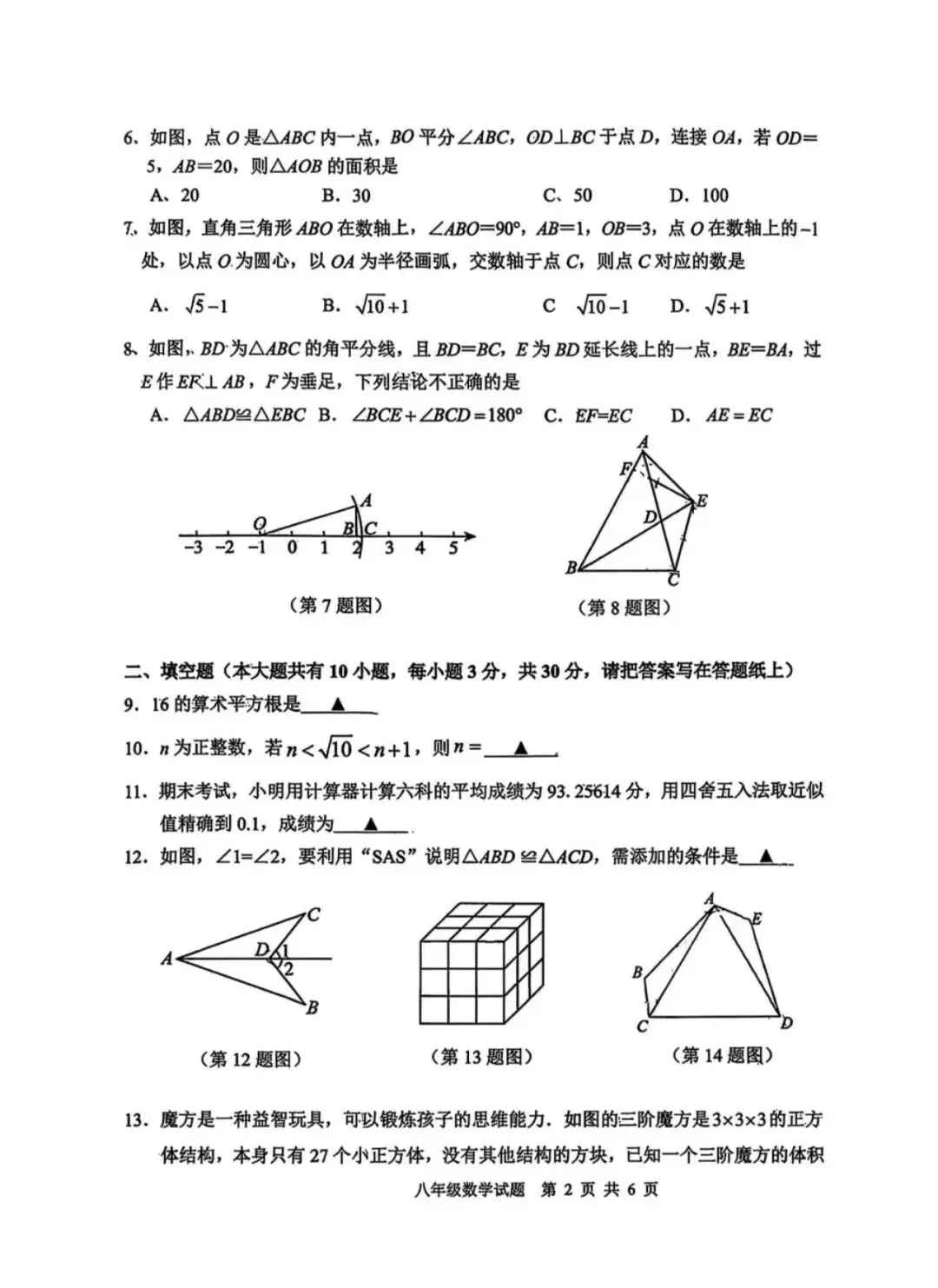 初二上学期是数学分水岭,这张期中卷就是"体检报告" (去年期中数学试卷分析)-第2张图片-四季读书网 初二上学期是数学分水岭,这张期中卷就是"体检报告" (去年期中数学试卷分析)-第2张图片-四季读书网