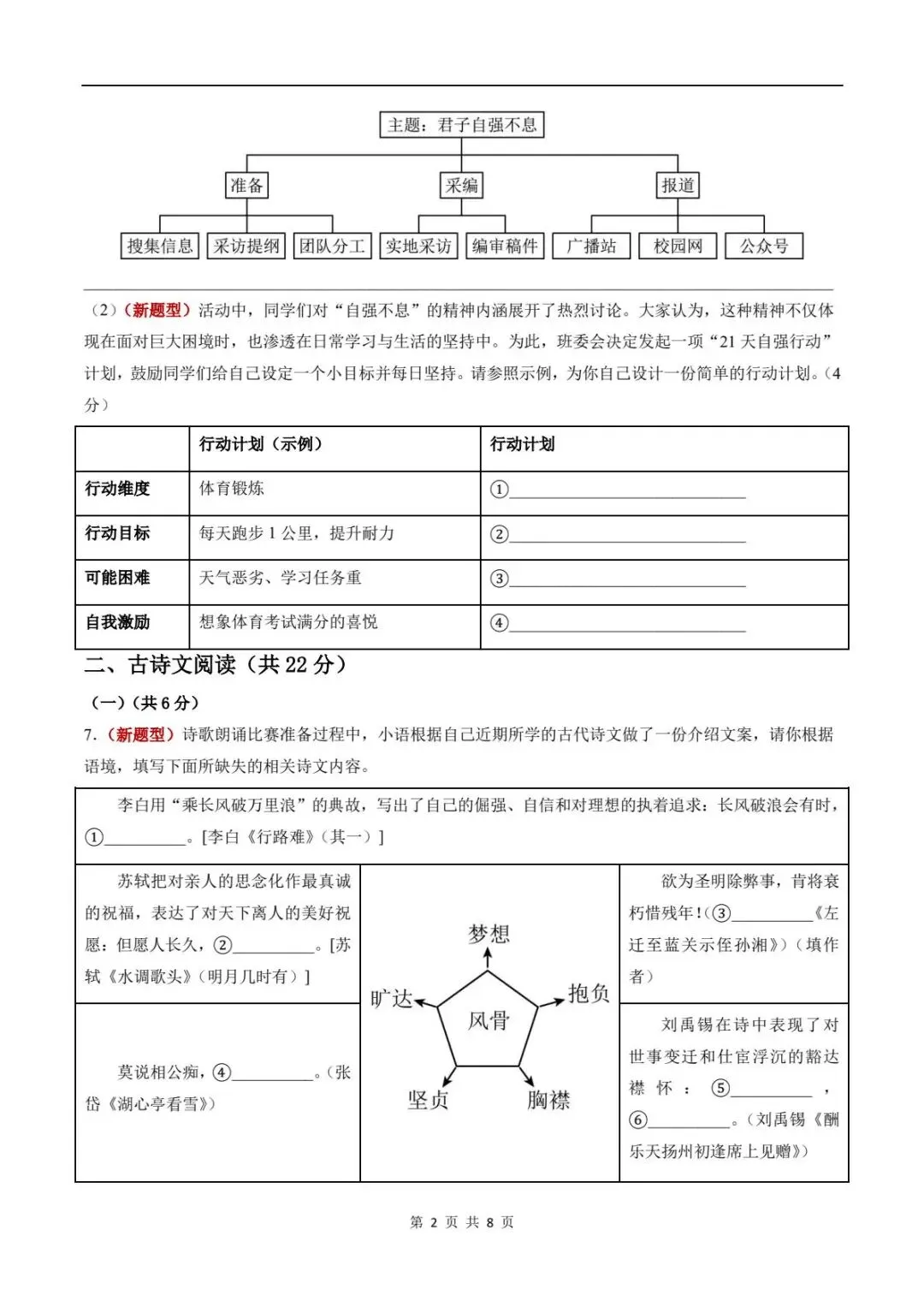期中试卷|2026新(新教材)九上语文期中考试试卷 (多套含答案)+答案详细解析-第3张图片-四季读书网 期中试卷|2026新(新教材)九上语文期中考试试卷 (多套含答案)+答案详细解析-第3张图片-四季读书网