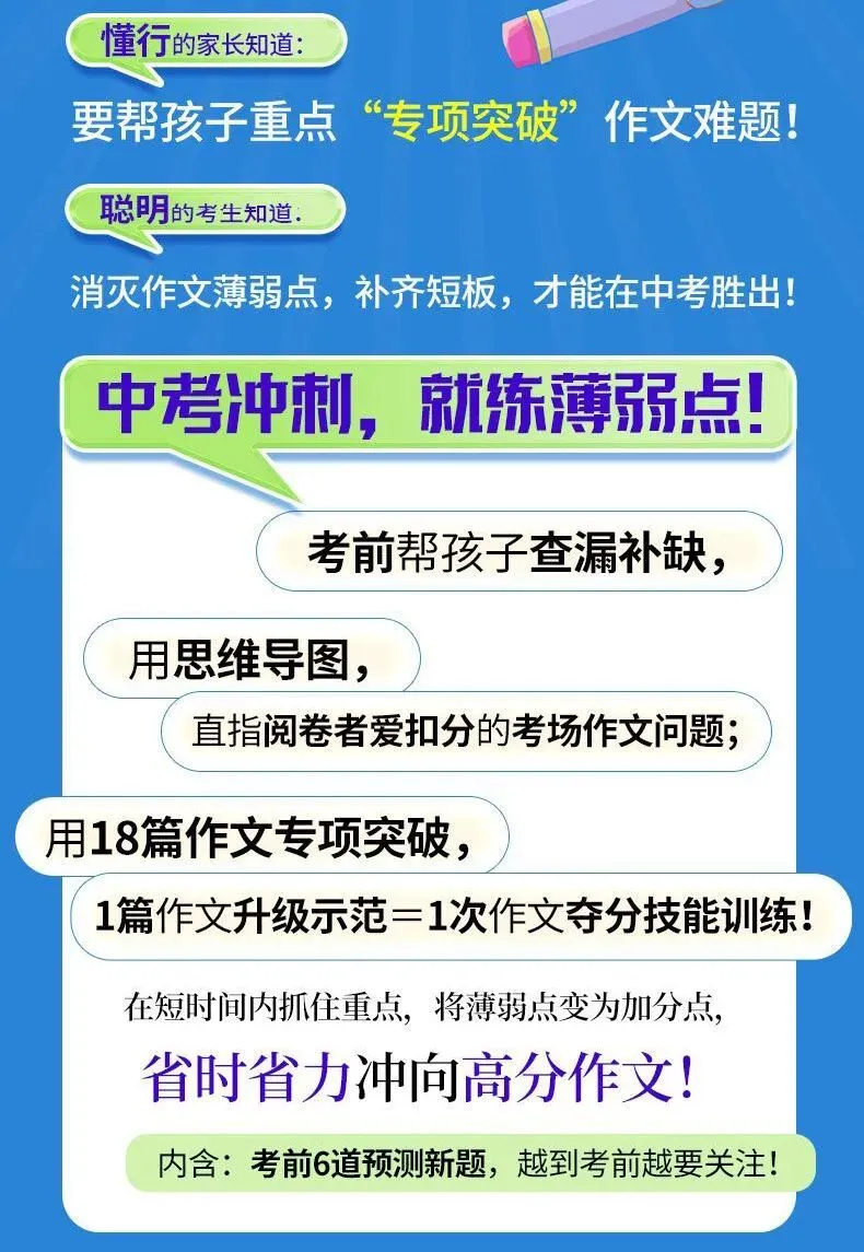 意林-中考/高考作文《考前49天专项突破·晋级提分》三大热考文体,18篇范文升级示范,在短时间内抓好重点!直指阅卷者爱扣分的作文文体-第109张图片-四季读书网