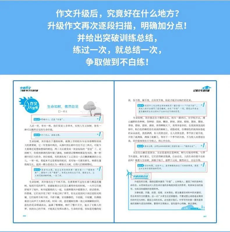 意林-中考/高考作文《考前49天专项突破·晋级提分》三大热考文体,18篇范文升级示范,在短时间内抓好重点!直指阅卷者爱扣分的作文文体-第116张图片-四季读书网