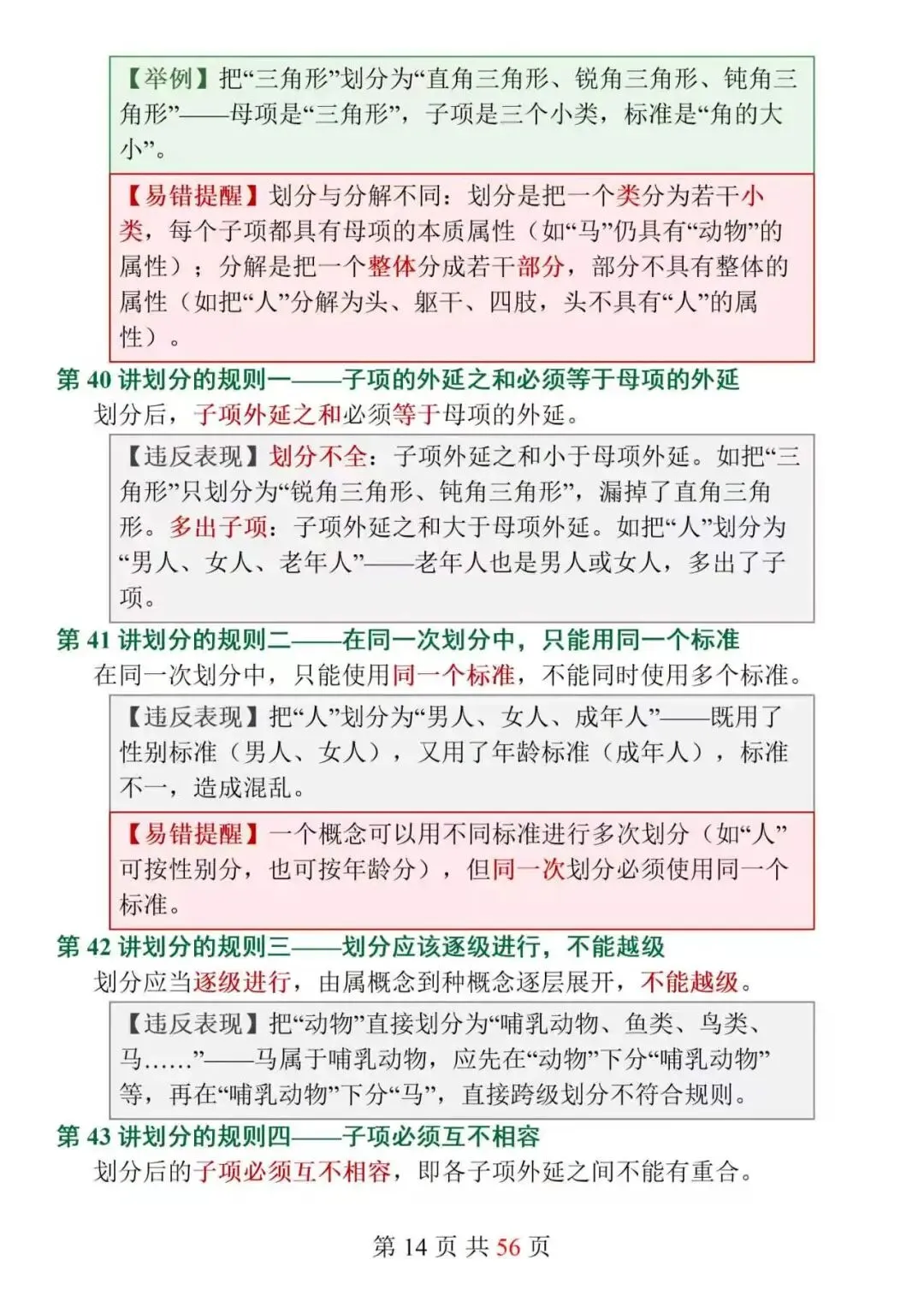新高考政治选必3《逻辑与思维》152个核心知识点精讲,搞定思维特征难点,选择题不再踩坑!-第14张图片-四季读书网