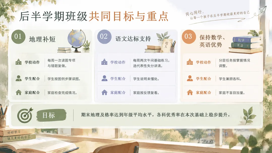 初一上学期期中家长会ppt,根据成绩让家长明白七年级这些重要点-第20张图片-四季读书网 初一上学期期中家长会ppt,根据成绩让家长明白七年级这些重要点-第20张图片-四季读书网