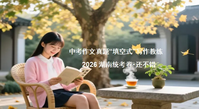 中考作文真题“填空式”写作教练:2026湖南统考卷・还不错-第2张图片-四季读书网 中考作文真题“填空式”写作教练:2026湖南统考卷・还不错-第2张图片-四季读书网