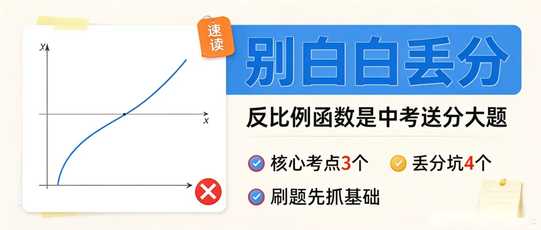 初三数学|反比例函数,这道“送分大题”,年年有孩子丢分——你替孩子抓到了吗?-第4张图片-四季读书网 初三数学|反比例函数,这道“送分大题”,年年有孩子丢分——你替孩子抓到了吗?-第4张图片-四季读书网