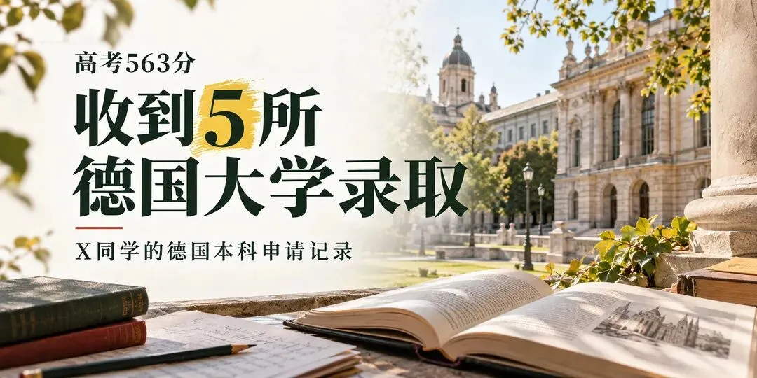 高考563分,收到5所德国大学录取:X同学的本科申请记录-第1张图片-四季读书网 高考563分,收到5所德国大学录取:X同学的本科申请记录-第1张图片-四季读书网