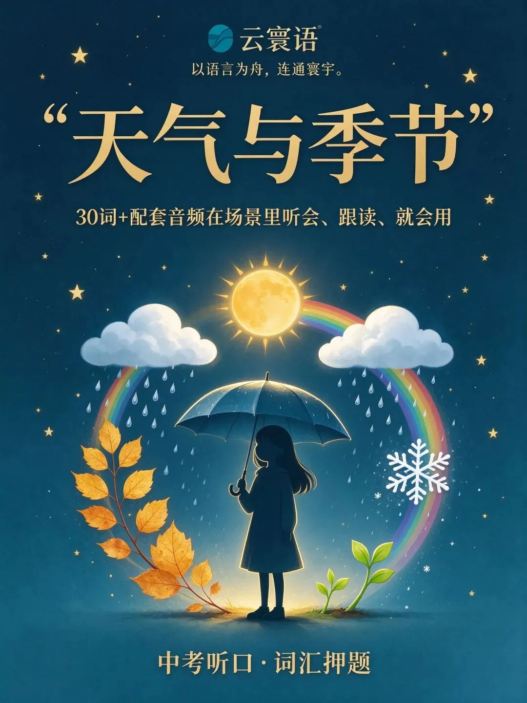 第005期中考听口词汇|不孤立背词,30词+配套音频在场景里听会、跟读、就会用-第2张图片-四季读书网