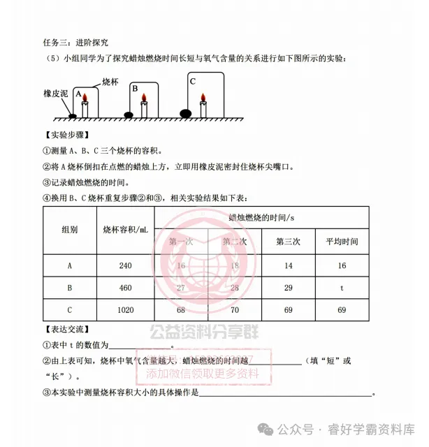 【初三/八上】2026年萧红中学八上化学九月月考试题及答案-第9张图片-四季读书网