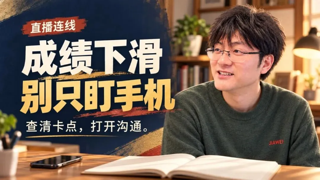 【直播连线】初三儿子成绩下滑、手机规则难落实又不愿说话:怎样查清学习卡点,重新打开亲子沟通?-第1张图片-四季读书网 【直播连线】初三儿子成绩下滑、手机规则难落实又不愿说话:怎样查清学习卡点,重新打开亲子沟通?-第1张图片-四季读书网