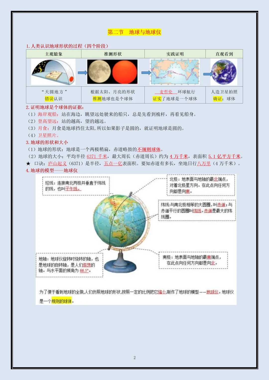 初一 | 新教材七年级上册地理全册必背考点知识点复习提纲,2026完整版可打印-第2张图片-四季读书网 初一 | 新教材七年级上册地理全册必背考点知识点复习提纲,2026完整版可打印-第2张图片-四季读书网