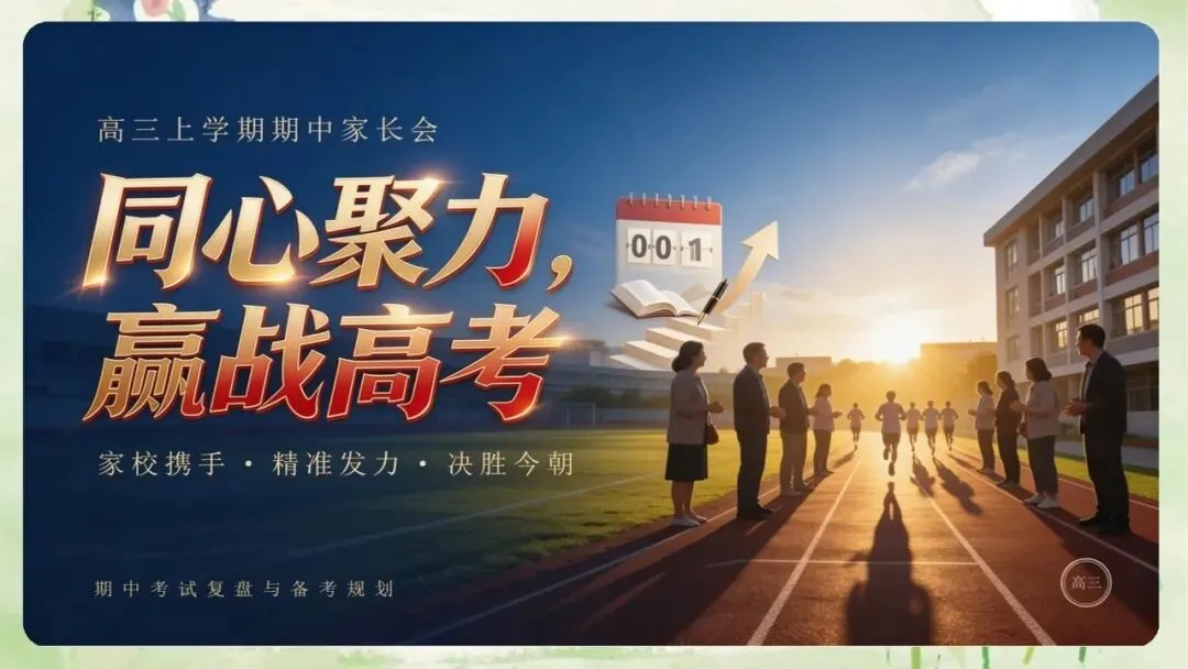 《高三上学期期中家长会:同心聚力,赢战高考》PPT课件+发言稿,电子版可编辑修改-第3张图片-四季读书网 《高三上学期期中家长会:同心聚力,赢战高考》PPT课件+发言稿,电子版可编辑修改-第3张图片-四季读书网