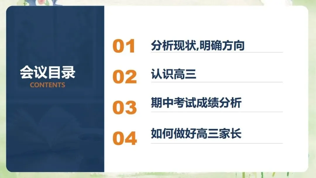 《高三上学期期中家长会:同心聚力,赢战高考》PPT课件+发言稿,电子版可编辑修改-第6张图片-四季读书网 《高三上学期期中家长会:同心聚力,赢战高考》PPT课件+发言稿,电子版可编辑修改-第6张图片-四季读书网