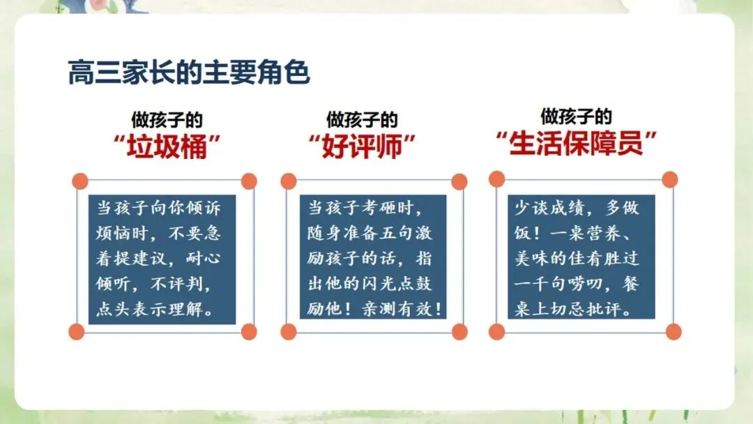 《高三上学期期中家长会:同心聚力,赢战高考》PPT课件+发言稿,电子版可编辑修改-第43张图片-四季读书网 《高三上学期期中家长会:同心聚力,赢战高考》PPT课件+发言稿,电子版可编辑修改-第43张图片-四季读书网
