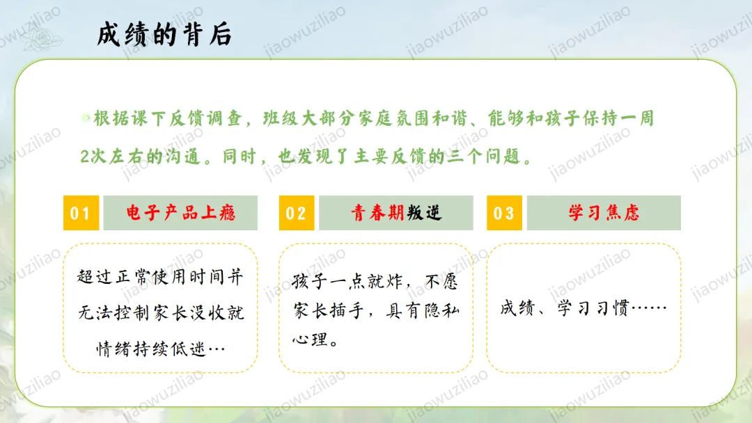【初二】【秋季上】八年级【期中】家长会:点亮星星,需要你也需要我ppt-第18张图片-四季读书网 【初二】【秋季上】八年级【期中】家长会:点亮星星,需要你也需要我ppt-第18张图片-四季读书网