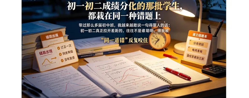 初一初二成绩分化的那批学生,都栽在同一种错题上-第1张图片-四季读书网 初一初二成绩分化的那批学生,都栽在同一种错题上-第1张图片-四季读书网