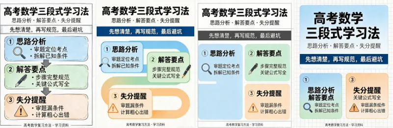 高考数学140+:六大板块的"精细加工"方-第3张图片-四季读书网 高考数学140+:六大板块的"精细加工"方-第3张图片-四季读书网