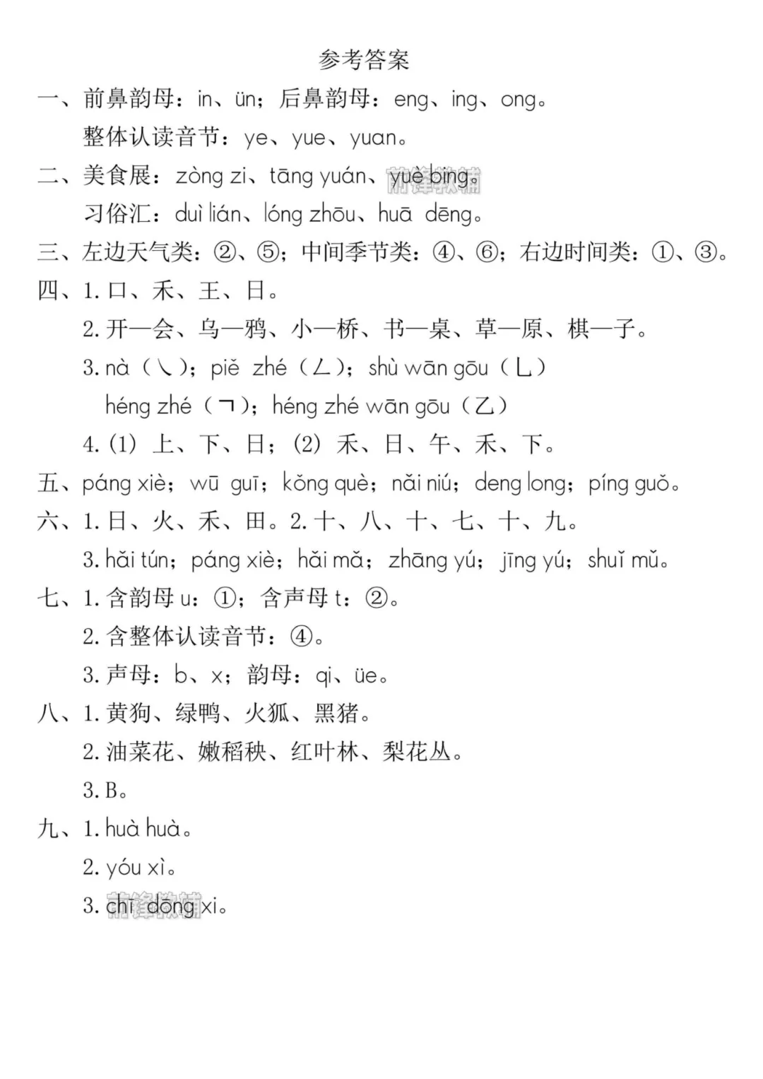 2026秋一年级上册语文《期中检测试卷6套》(名校卷+真题卷+押题卷+拔尖卷+模拟卷)电子版可打印-第14张图片-四季读书网