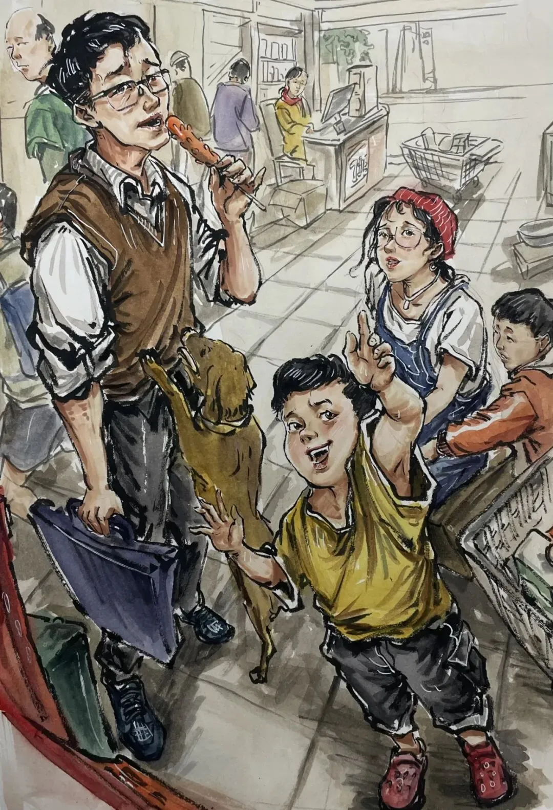 速看!贵州省2027届美术模拟考试(一模)速写高分卷!-第50张图片-四季读书网