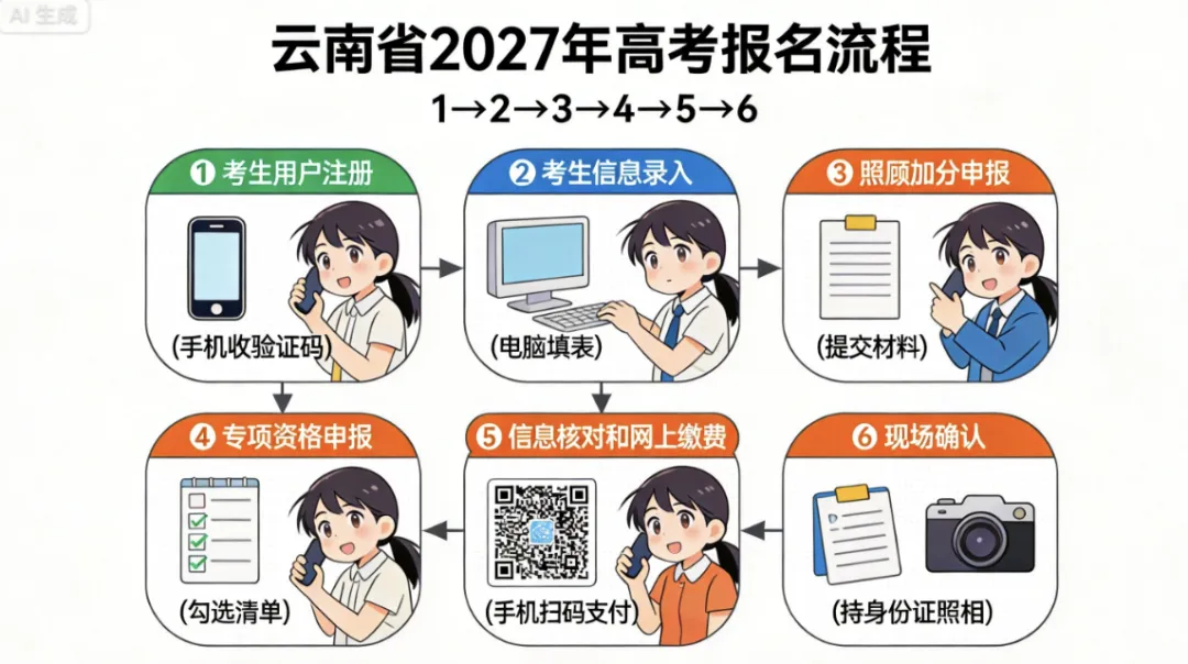 报名演练开始!2027年云南高考报名时间定了!-第5张图片-四季读书网 报名演练开始!2027年云南高考报名时间定了!-第5张图片-四季读书网