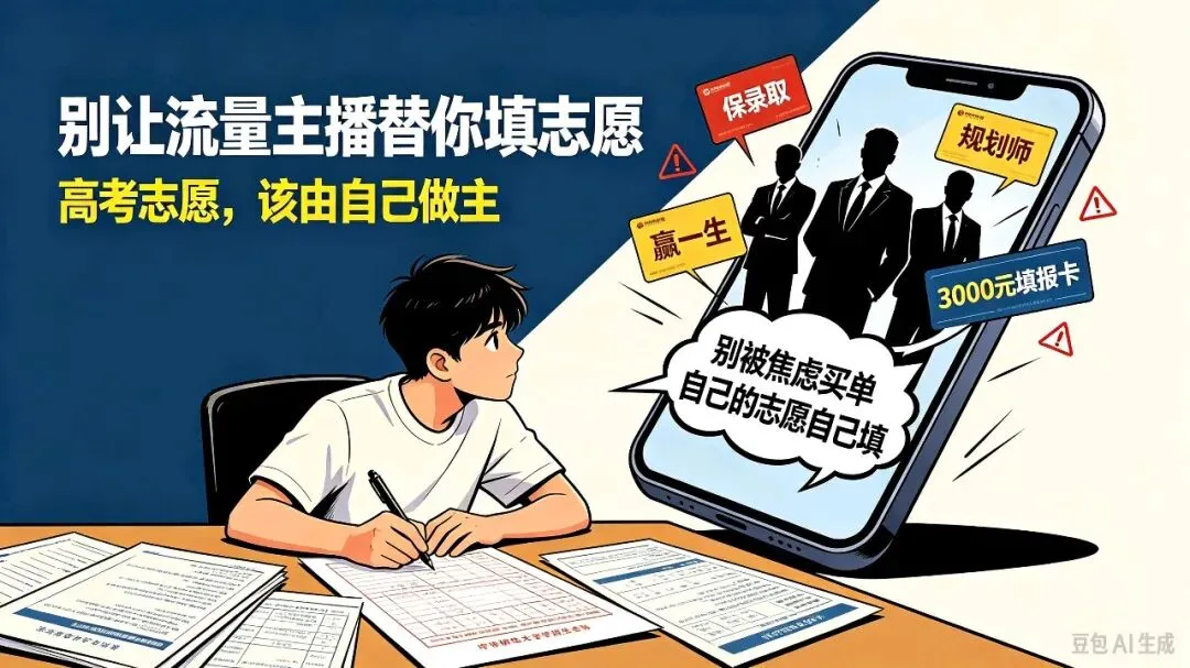 别让流量主播替你决定人生:高考志愿填报乱象下,我们该为自己的选择负责-第1张图片-四季读书网