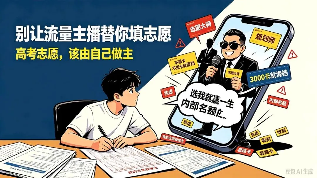 别让流量主播替你决定人生:高考志愿填报乱象下,我们该为自己的选择负责-第2张图片-四季读书网