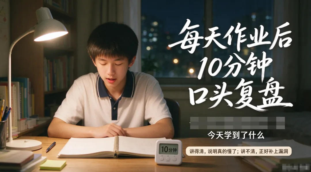 初一第一次月考后,我才明白:孩子有没有从被推着走切换到自己知道怎么走.初中拼的不是初三,是晚上那15分钟-第1张图片-四季读书网