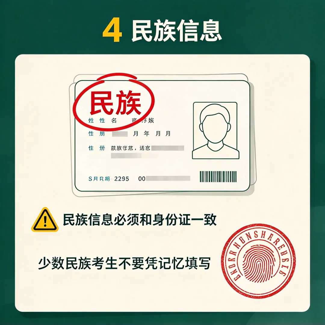 高考报名第九天!单招考生警惕:这4类信息填错,资格审核直接不通过-第5张图片-四季读书网