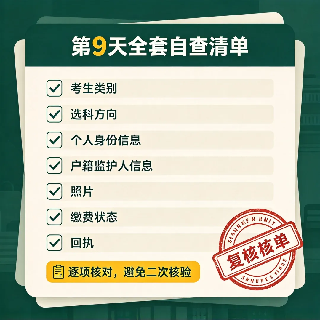 高考报名第九天!单招考生警惕:这4类信息填错,资格审核直接不通过-第6张图片-四季读书网