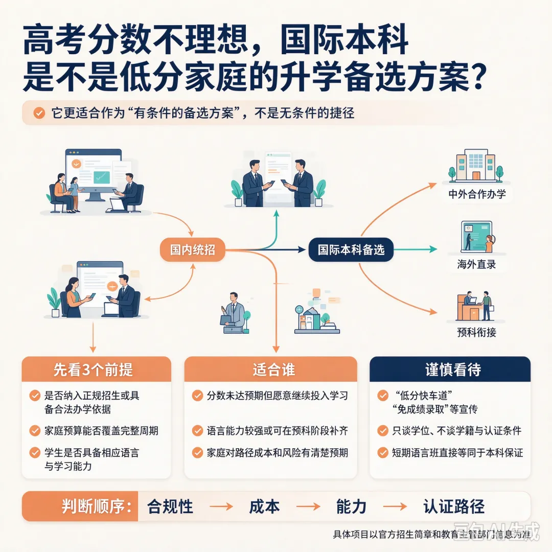 高考分数不理想,国际本科是不是低分家庭的升学备选方案?-第1张图片-四季读书网 高考分数不理想,国际本科是不是低分家庭的升学备选方案?-第1张图片-四季读书网