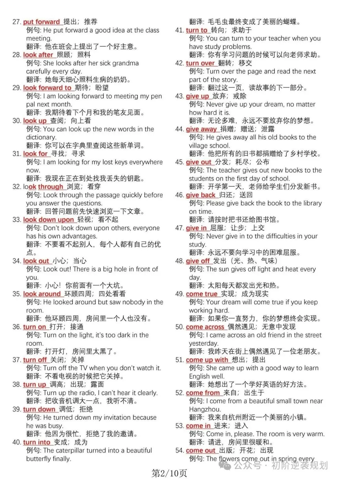 初中生必看!中考英语700个核心动词表,电子打印版!-第3张图片-四季读书网 初中生必看!中考英语700个核心动词表,电子打印版!-第3张图片-四季读书网