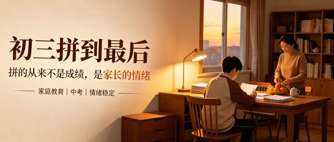 初三拼到最后,拼的从来不是成绩,是家长的情绪-第1张图片-四季读书网