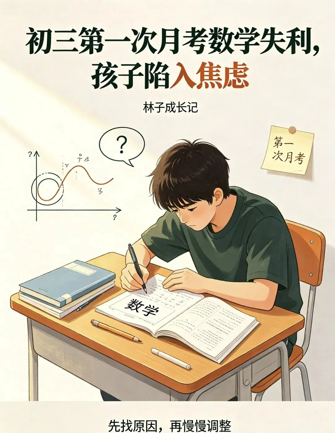 初三第一次月考数学失利,孩子陷入焦虑-第1张图片-四季读书网 初三第一次月考数学失利,孩子陷入焦虑-第1张图片-四季读书网