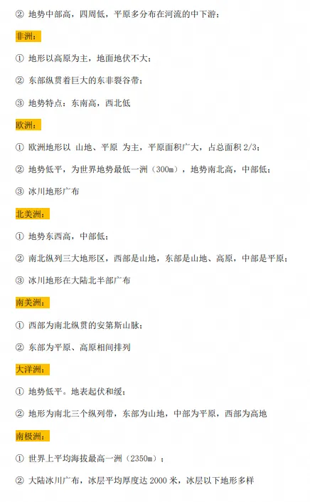 中考地理必考知识点汇总-第6张图片-四季读书网 中考地理必考知识点汇总-第6张图片-四季读书网