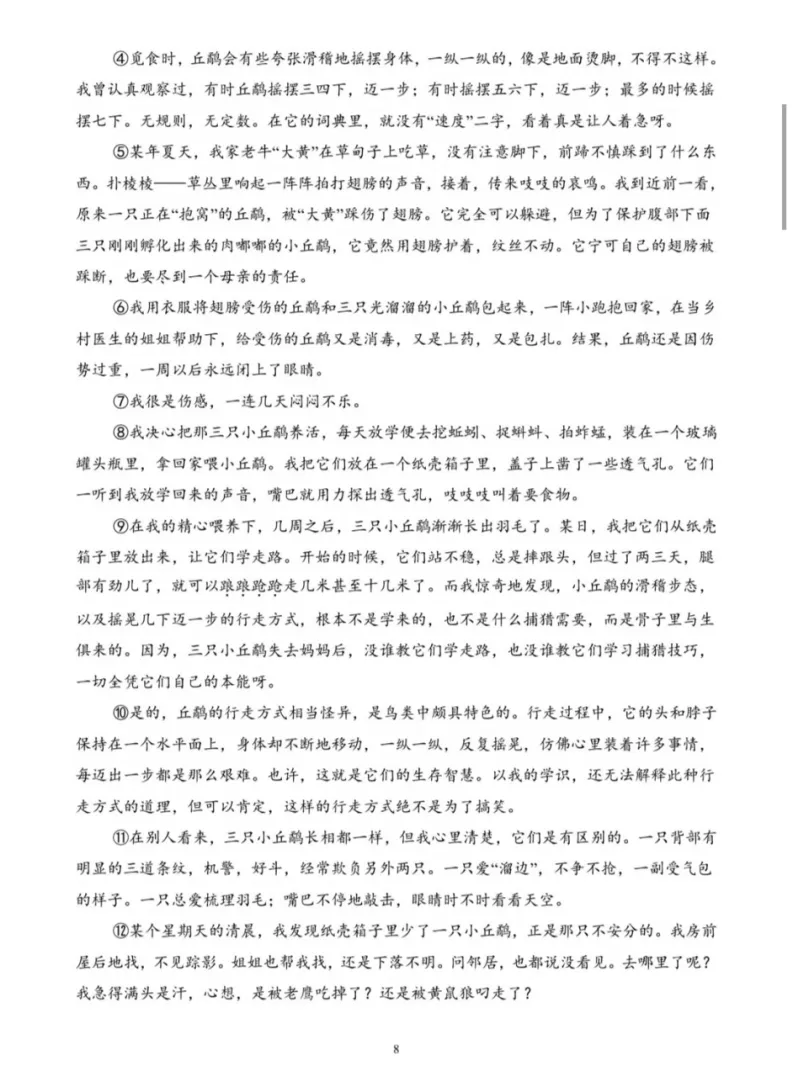 2025年广州中考语文真题+答案解析(可下载打印)-第9张图片-四季读书网