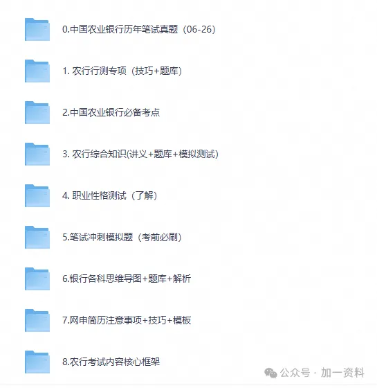 27中国农业银行秋招资料含26年笔试真题及答案题库模拟卷-第1张图片-四季读书网 27中国农业银行秋招资料含26年笔试真题及答案题库模拟卷-第1张图片-四季读书网