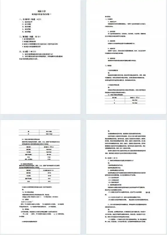同济大学历年真题,含期中期末复习资料!-第6张图片-四季读书网