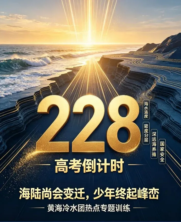 闵敬地理•高考地理每日热点 ‖ 黄海冷水团+深蓝1号&新高考压轴级素材-第2张图片-四季读书网