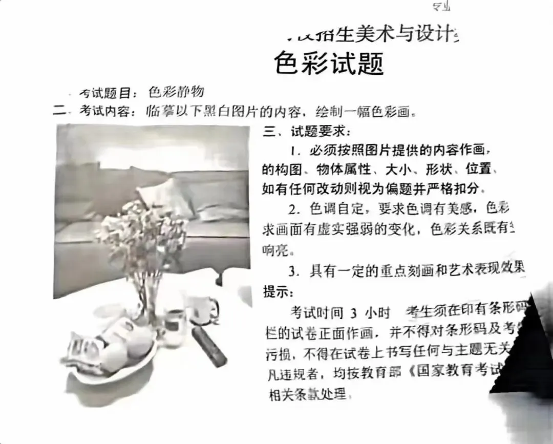 【31省完整版】2025届美术联考真题汇总-第8张图片-四季读书网