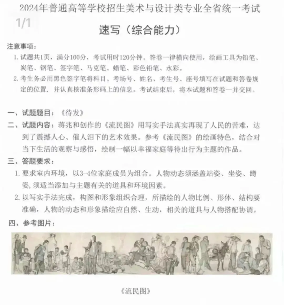 【31省完整版】2025届美术联考真题汇总-第26张图片-四季读书网