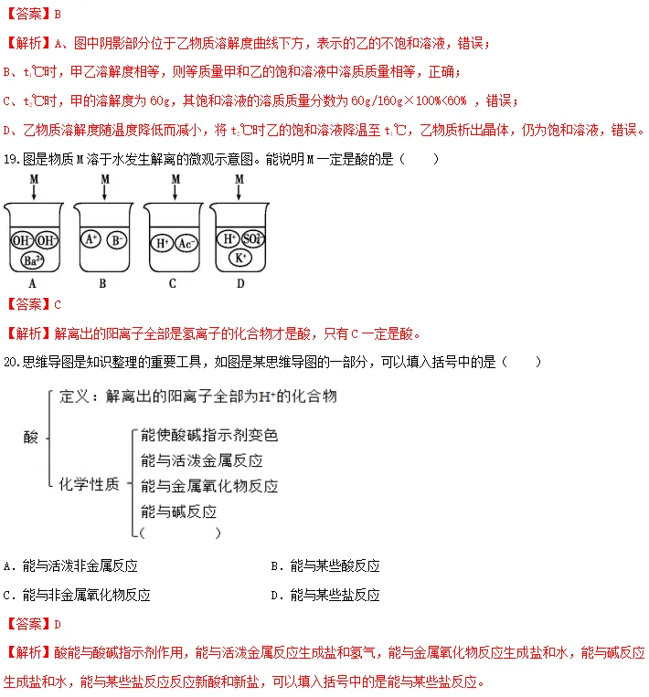 中考化学 | 必背核心要点 化学基本概念和计算公式可打印-第9张图片-四季读书网 中考化学 | 必背核心要点 化学基本概念和计算公式可打印-第9张图片-四季读书网